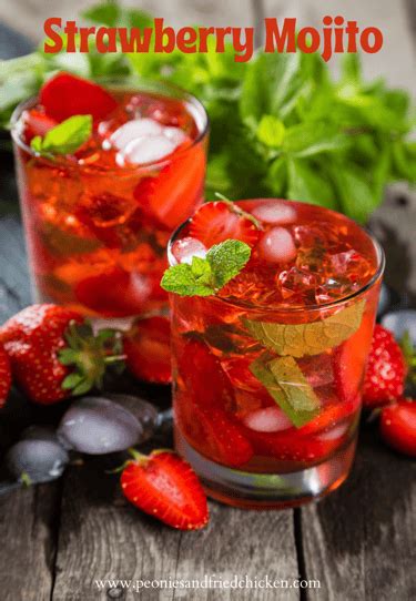 Strawberry Mojito Peonies And Fried Chicken