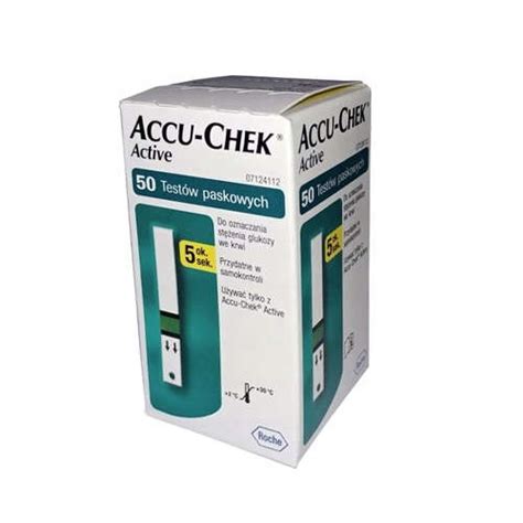 Accu Chek Active Paski Do Pomiaru Cukru 50szt 10458980797