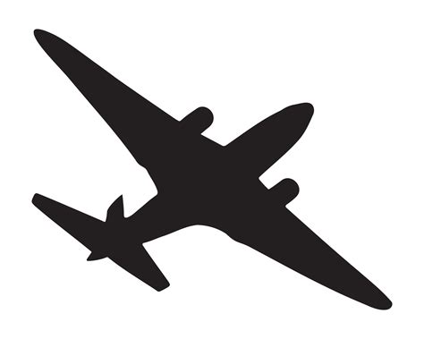 Silhouette Plane Vector 26234706 Vector Art at Vecteezy