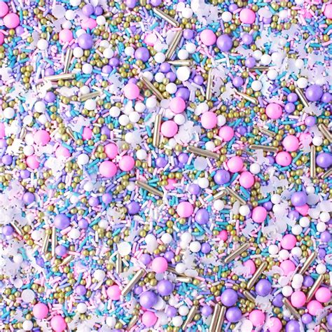 Unicorn Sprinkle Mix Pink And Purple Edible Sprinkles Pastel Etsy