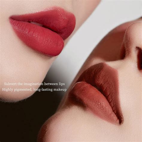 Harue Maquillaje De Labios Rojo Nude Mate Textura Cremosa De Terciopelo Hidratante Y Ligero