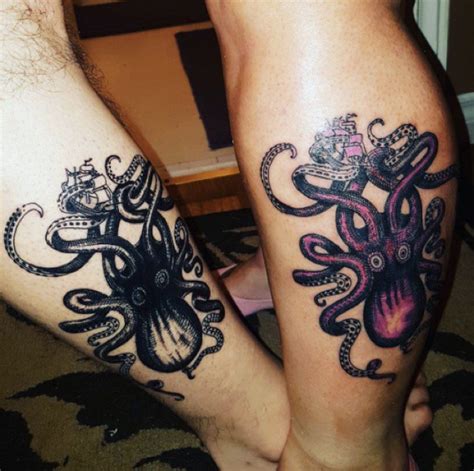 Kraken Rum Octopus Tattoo