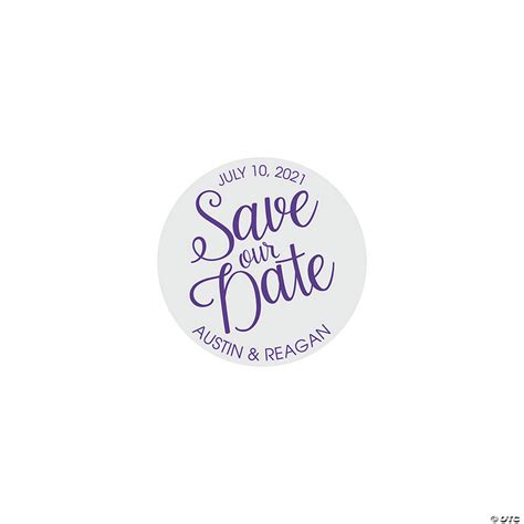 Personalized Save The Date Favor Stickers Oriental Trading