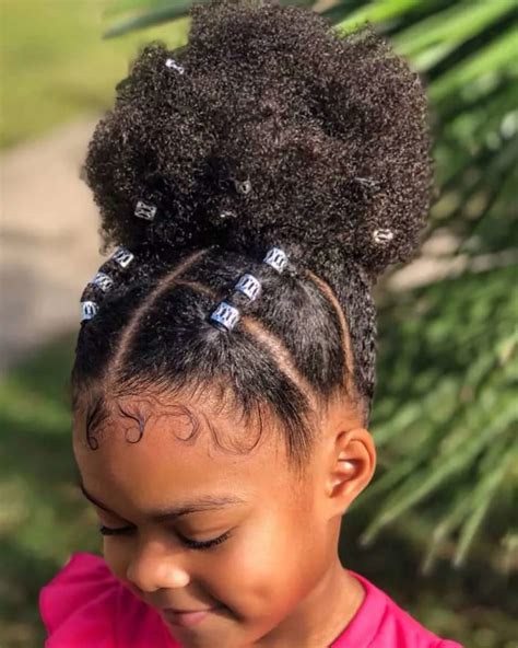 40 Cute & Easy Kids Natural Hairstyles For 2025 - Black Beauty Bombshells