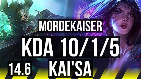 MORDEKAISER Sona Vs KAI SA Maokai ADC 10 1 5 700 Games BR