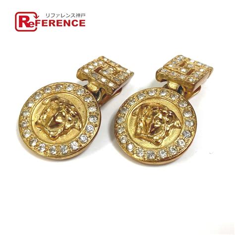 【楽天市場】versace ヴェルサーチ メデューサ アクセサリー イヤリング メタル レディース ゴールド 【中古】：ブランドショップ リファレンス