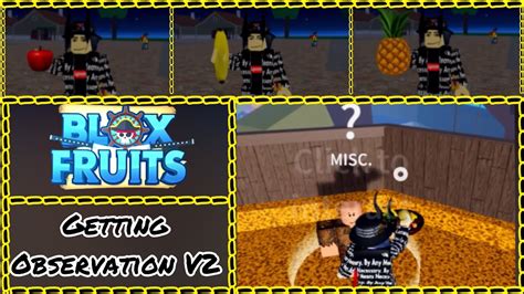 Blox Fruits | Getting Observation/Instinct V2 - YouTube