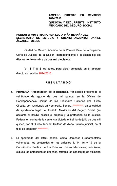 Formato De Demanda De Amparo Directo En Materia Familiar Compartir