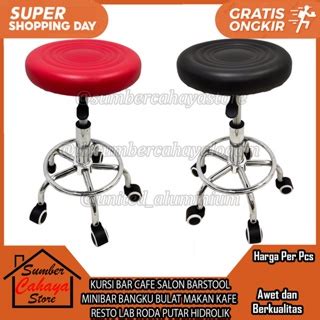 Jual KURSI BAR CAFE SALON BARSTOOL MINIBAR BANGKU BULAT BESI MAKAN KAFE