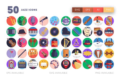50 Jazz Icons: Legends Through Musical Instruments