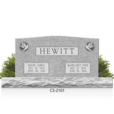 Double Headstone, Gravestone, and Tombstone Prices — Brown Memorials