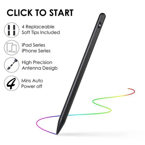 Palm Rejection Active Stylus Pen for Apple iPad Screen Touch Pen for ...