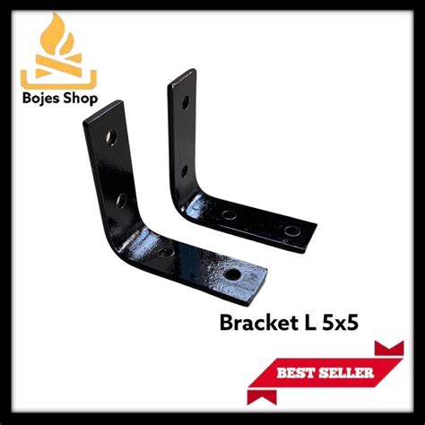 Jual Bracket Plat Besi Siku L Ukuran Cm Indonesia Shopee Indonesia