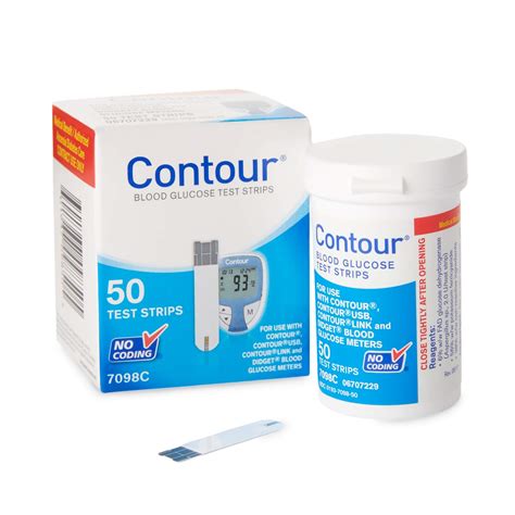 Contour Blood Glucose Test Strips Pack Of 50