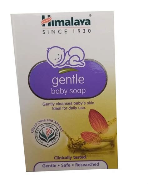 White Himalaya Gentle Baby Soap Newly Born Packaging Size 125 Gram