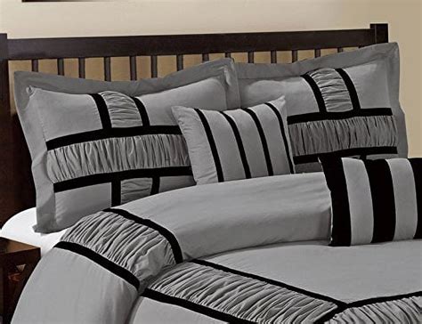 7 Piece Marma Ruffle And Patchwork Clearance Bedding Comforter Set Fade