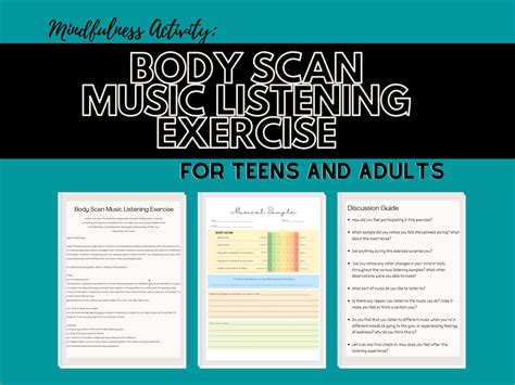 Body Scan Music Listening Activity Printable Worksheets For Teens