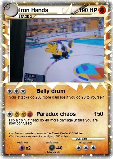 Pokémon Iron Hands 1 1 - Belly drum - My Pokemon Card