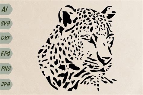 Stencil Leopard Graphic By Marymarket · Creative Fabrica