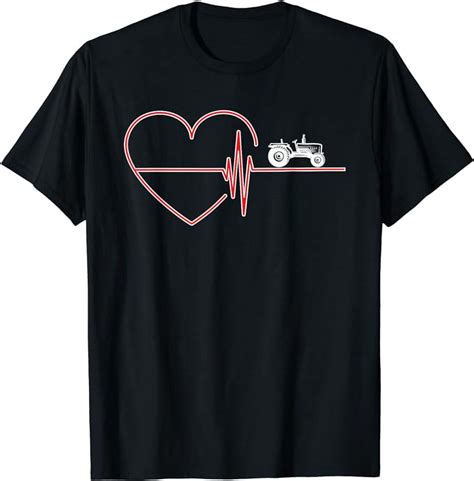 Tractor Heartbeat Farmer Farmer Tractor Farm Great T Shirt