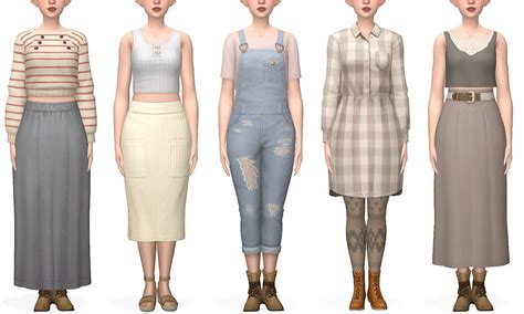 Cottage Core Looks Sims 4 Dresses Sims 4 Sims 4 Clothing