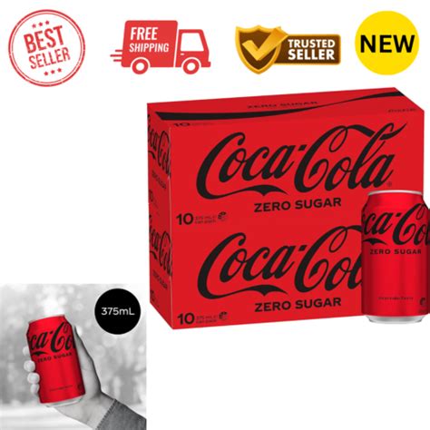 Coca Cola Zero Sugar Soft Drink Multipack Cans 20 X 375 ML EBay