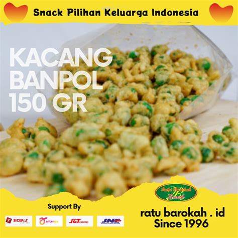 Jual RBW Snack Kacang Banpol 150 Gr Makanan Ringan Kacang Hijau