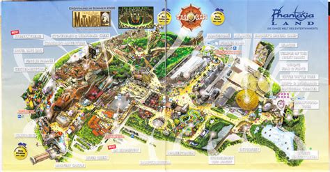 Phantasialand - 2008 Park Map