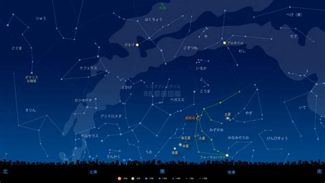 みずがめ座η流星群と放射点｜88星座図鑑