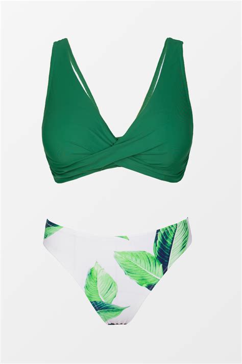 Bikini Set mit Blätterprint Cupshe Deutschland