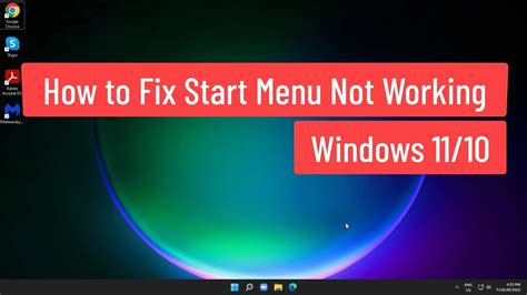 How To Fix Start Menu Not Working Windows Youtube