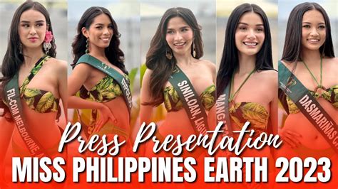 MISS PHILIPPINES EARTH 2023 CANDIDATES AT THE PRESS PRESENTATION