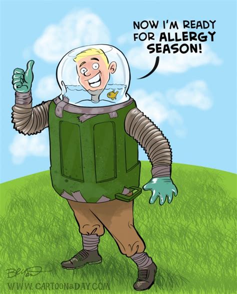 Fall Allergy Season Begins Cartoon