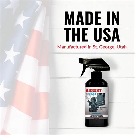 Arrest My Vest Spray eliminador de olores de grado militar y de policía