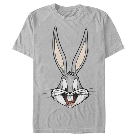 Looney Tunes - Men's Looney Tunes Bugs Bunny Portrait T-Shirt - Walmart ...