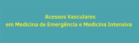 Acessos vasculares em medicina de emergência Amazon br