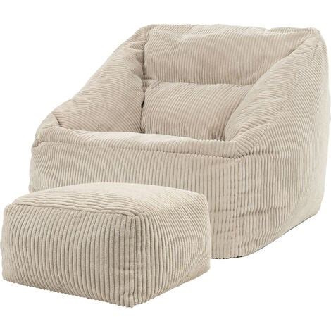 Icon Pouf Fauteuil En Velours C Tel Morgan Et Repose Pieds Xxl Pouf