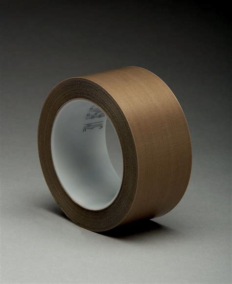 3m Ptfe Glass Cloth Tape 5451 Brown 1 1 2 In X 36 Yd 5 6 Mil 6 Rolls Per Case Teflon Tape