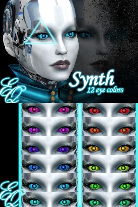 EvilQuinzel S Synth Eyes For Sims 4