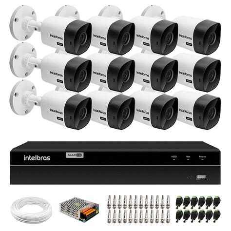 Kit 12 Câmeras Bullet VHC 1120 B HDCVI HD 720P IP66 Visão Noturna 20M