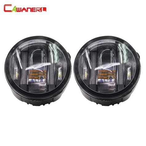 Cawanerl 2 X Car LED Fog Light Daytime Running Lamp DRL 12V Styling For