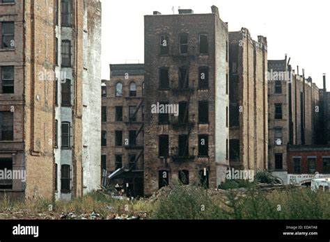 Usa South Bronx New York City August 1977 Abandoned Burnt Out