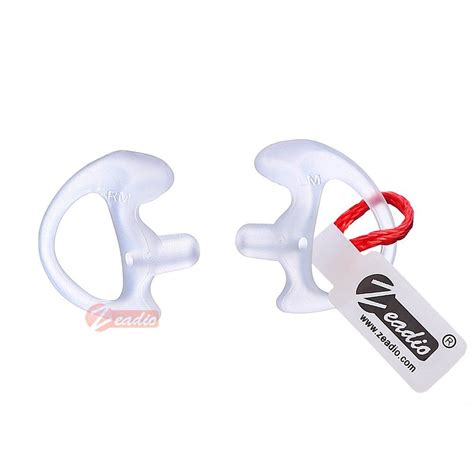 Zeadio Replacement Earmold Earbud Earpiece For Two Way Radio Coil Tube Audio Kits Rs 02m White