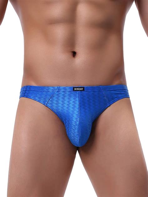 Buy Ikingsky Mens Shining Thong Underwear Soft Stretch T Back Mens