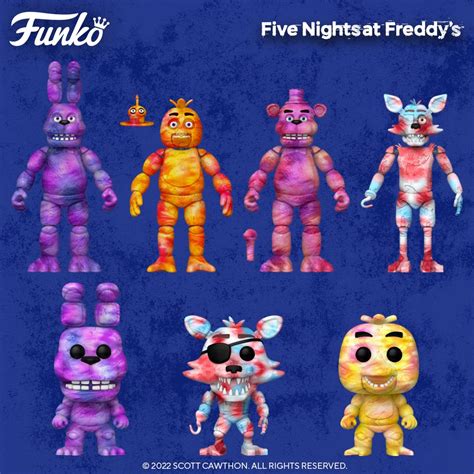 Five Nights At Freddys Tie Dye Collection By Funko Funko Fanatics