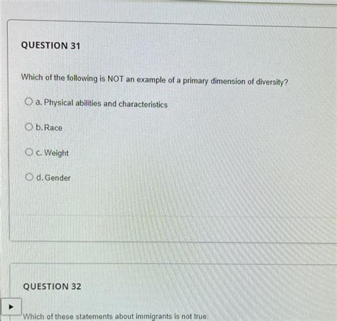 Solved Question 31 Which Of The Following Is Not An Example