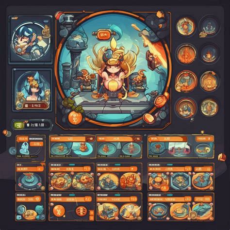 Anime Strategy Game Ui Design Behance Stock Photo At Vecteezy