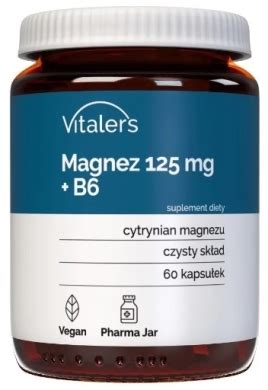 VITALER S Magnez 125 mg B6 12 5 mg na skurcze i stres 60 kapsułek