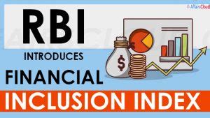 Rbi Introduced Financial Inclusion Index