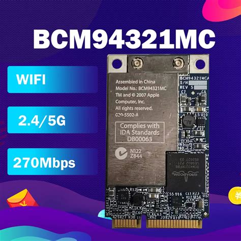 BroadCom BCM94321MC BCM4321 BCM94321 Mini PCI E WLAN Wifi Wireless Card